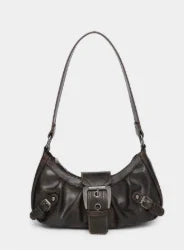 Lovelle Retro Rivet Shoulder Bag