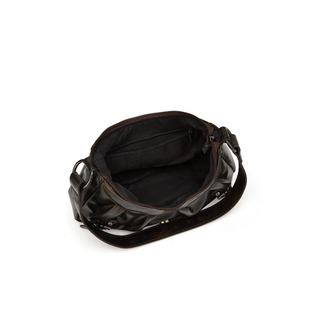Lovelle Retro Rivet Shoulder Bag