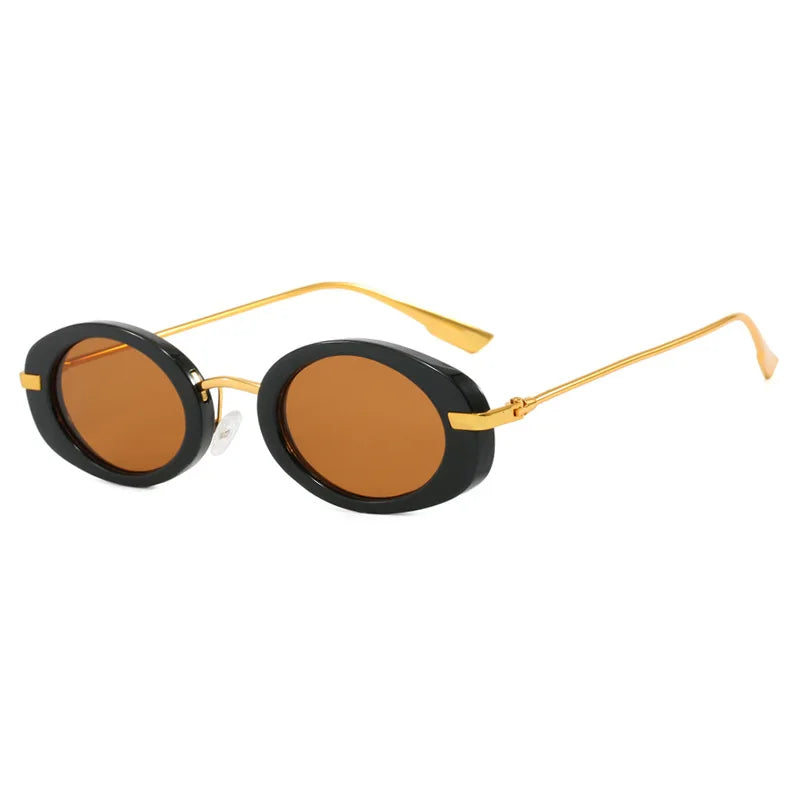 Lovelle Retro Oval Sunglasses